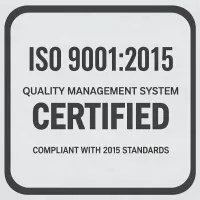 ISO 9001:2015 quality management certificate