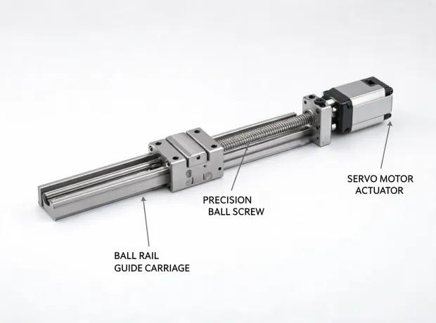 ball rail guide and servo actuator featured product